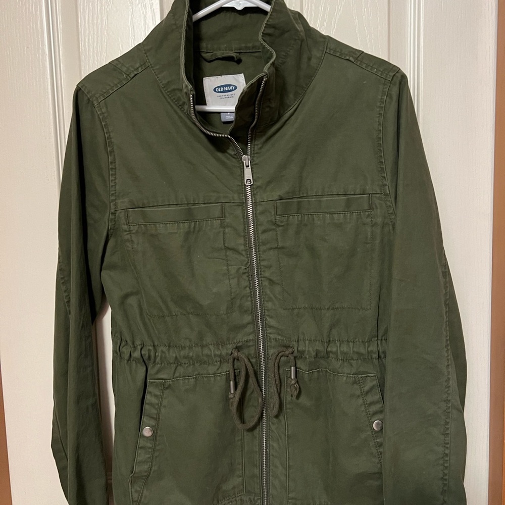 Old navy army green utility jacket